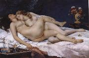Gustave Courbet Sleep Germany oil painting artist